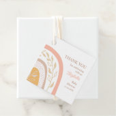 Boho roze regenboog Baby shower dank u Bedankjes Labels (In situ)