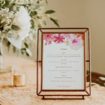 Boho Roze Sinaasappel Bloemen Chique Custom Bruilo