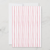 Boho Roze Strik Boho Bruiloft Borrel met Kersje er Kaart (Achterkant)