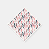 Boho Roze Veren Servet (Hoek)