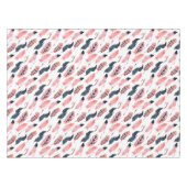 Boho Roze Veren Tafelkleed (Voorkant (Horizontaal))