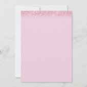 Boho Roze waterverf Bloemen Het Een Meisje baby sh Kaart (Achterkant)