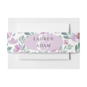 Boho Roze Waterverf bloemenbruiloft Uitnodigingen Wikkel (Voorkant Voorbeeld)