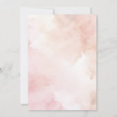 Boho Roze Waterverf Desert Cactus Vrijgezellenfees Kaart (Achterkant)