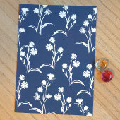 Boho Roze Wild Flowers Lijst, Bat Mitzvah Foto Kaart