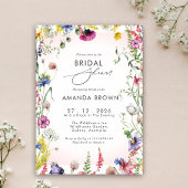 Boho Roze Wilde Bloemen Liefde in bloei Bruidsdouc Kaart
