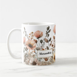  Boho Roze Wildflowers Koffiemok