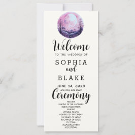 Boho Roze & Witte Volledige Maan Witte Trouwprogra