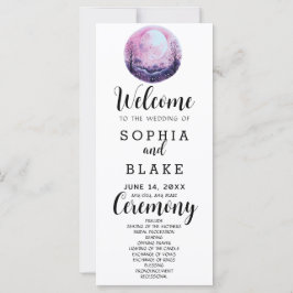 Boho Roze & Witte Volledige Maan Witte Trouwprogra