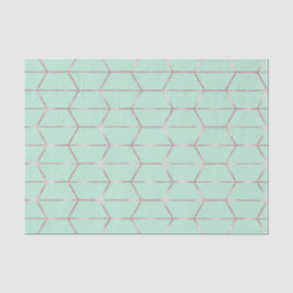 Boho Roze Zeshoek Goud Geometrisch Glam Zoete 16 Tissuepapier