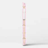 Boho Roze Zeshoek Goud & Geometrische Glamour Case-Mate iPhone Case (Achterkant / Links)