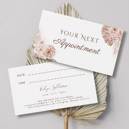 Boho Rozen Appointment Card Visitekaartje