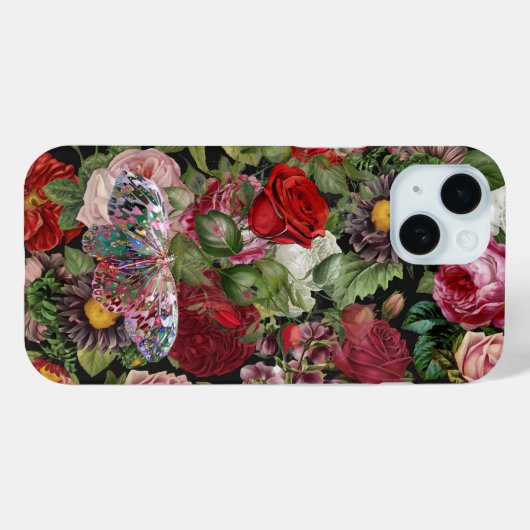 Boho Rozen Case-Mate iPhone Case (Achterkant (horizontaal))