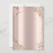 Boho Rozen Diamanten Jurk Rose Goud Kaart (Achterkant)