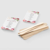 Boho Rozen Feathers Lights Trouwprogramma Handwaaier (Niet-gemonteerd)