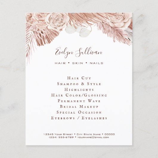 Boho rozen flyer (Voorkant)