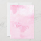 Boho Rozen Hydrangeas Bloemenbruiloft Uitnodiginge Kaart (Achterkant)