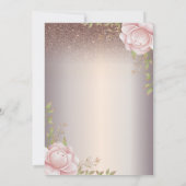 Boho Rozen, Lichtslingers Glitter 100ste Verjaarda Kaart (Achterkant)