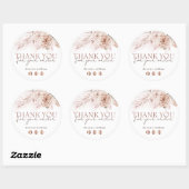 Boho Rozen Ronde Sticker (Vel)