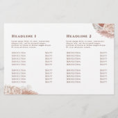 Boho-rozen tweevoudig brochure (Achterkant)