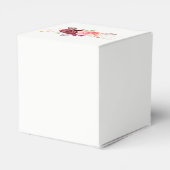 Boho Rozen Veren Lichten Bruiloft Bedankdoosjes (Achterkant)