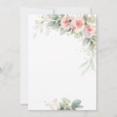 Boho Rozen Verpleegkundige Afstudeerfeest Kaart (Achterkant)