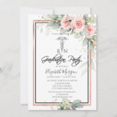 Boho Rozen Verpleegster Afstudeerfeest Kaart (Voorkant)