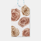 Boho Rozen Waterverf Baby shower Cadeau Labels Cadeaulabel (Achterkant)