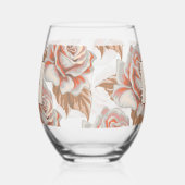 Boho Rozen Wijnglas Zonder Voet (Links)