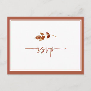 Boho RSVP Huwelijksansichtkaart Briefkaart