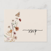 Boho RSVP Huwelijksuitnodiging Briefkaart (Voorkant)
