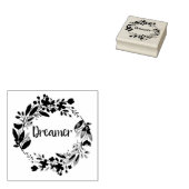 Boho Rubber Stamp Scrapbooking Gift Droom Bloemen Rubberstempel (Gestempeld)