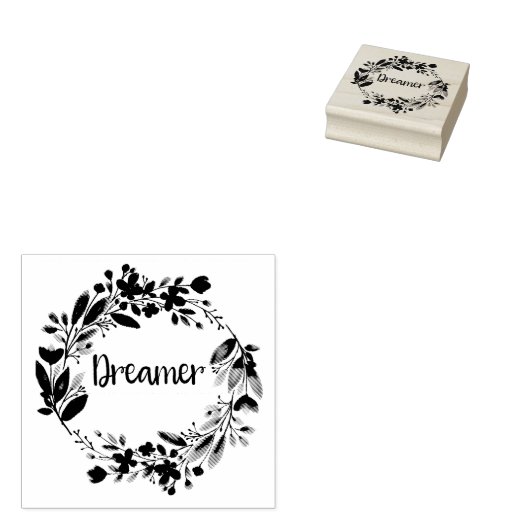Boho Rubber Stamp Scrapbooking Gift Droom Bloemen Rubberstempel (Gestempeld)
