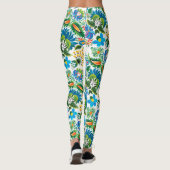 Boho Russian Folk Art Floral Pattern Leggings (Achterkant)
