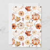 Boho Rust Beige Bloemen Goud Lijst Wedding Kaart (Achterkant)