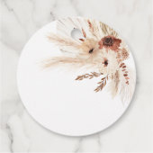 Boho Rust bruiloft gunst Labels dank u HAZEL (Achterkant)