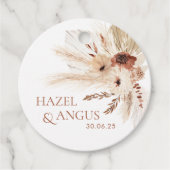 Boho Rust bruiloft gunst Labels dank u HAZEL (Voorkant)