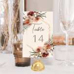 Boho Rust & Neutral Cream Herfst Bloemen Huwelijk Kaart<br><div class="desc">Introductie van onze prachtige Cream Geometric Trouwtafel nummer, een perfecte mix van elegantie en bohemien charme! Dit prachtige ontwerp heeft een romige achtergrond die de toon zet voor een romantisch en tijdloos feest. In het hart van het ontwerp ligt een zorgvuldig vervaardigd geometrisch gevormd lijst, dat een vleugje moderne sophisticatie...</div>