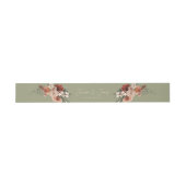 Boho Rust & Neutral Sage Herfst Bloemen Uitnodigingen Wikkel (Vlak)