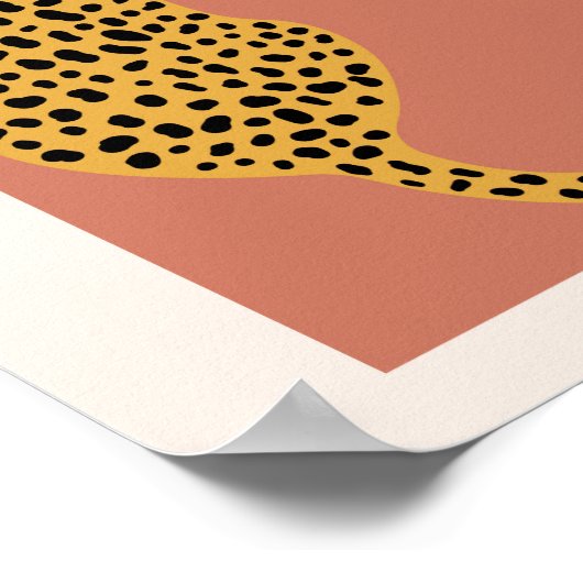 Boho Rust Pink  Arch Overmaatse luipaard Poster (Hoek)