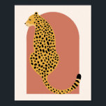 Boho Rust Pink Arch Overmaatse luipaard Poster<br><div class="desc">Boho Rust Pink Arch Overmaatse luipaard</div>