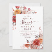 Boho Rust Terracotta Burnt Oranje Vrijgezellenfees Kaart (Voorkant)