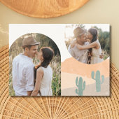 Boho Rust Terracotta Desert Wedding Photo Save The Date