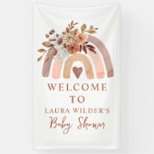 Boho Rust Terracotta Waterverf Rainbow Spandoek (Verticaal)