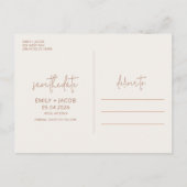 Boho Rust Terracotta Woestijn Bruiloft Save the Da Aankondigingskaart (Achterkant)