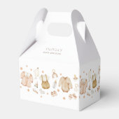 Boho Rustic Babykleding Baby shower Bedankdoosjes (Achterkant)