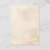 Boho Rustic Beige Custom Earring Display Kaart Visitekaartje (Achterkant)