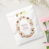 Boho Rustic Bloemendecor Burgundy Bruidsmeisjesfee Bedankzakje (Gezegeld)