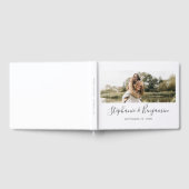 Boho Rustic Custom Photo Handwriting Wedding Gastenboek (Volledig)