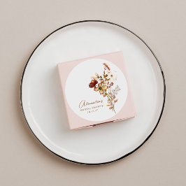 Boho Rustic Earthy Natuur Botanisch Vrijgezellenfe Ronde Sticker